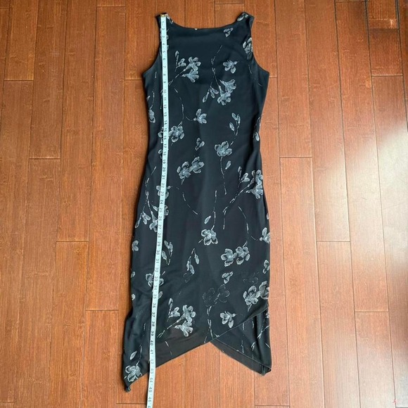 Vintage Byer Too! Black‎ and Silver Midi Dress - Picture 8 of 8